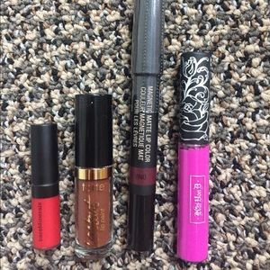 Set of 4 lipsticks KVD BareMinerals Nudestix Tarte